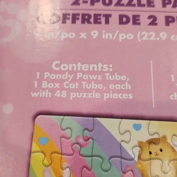 DreamWorks Gabby's Dollhouse, Two Puzzles in Character Tubes, New - Picture 4 of 15